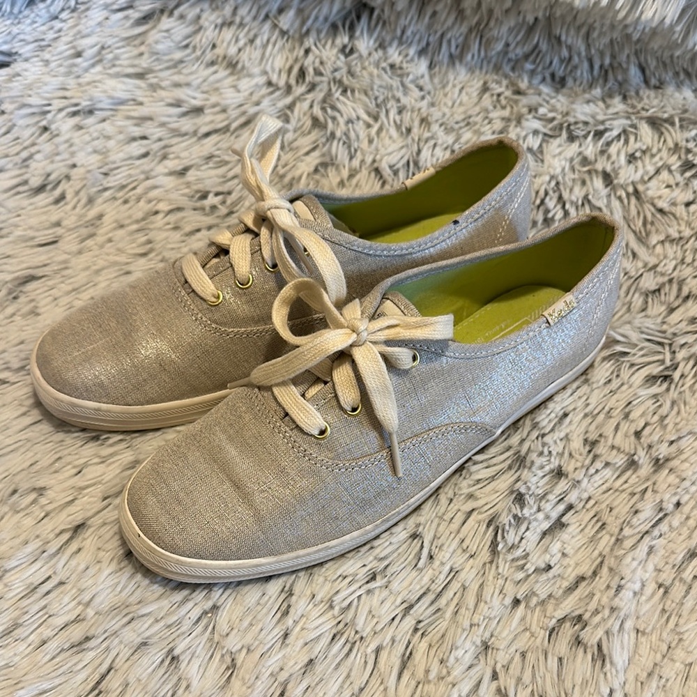 Keds Women’s Champion Silver Metallic Sneaker Shoe